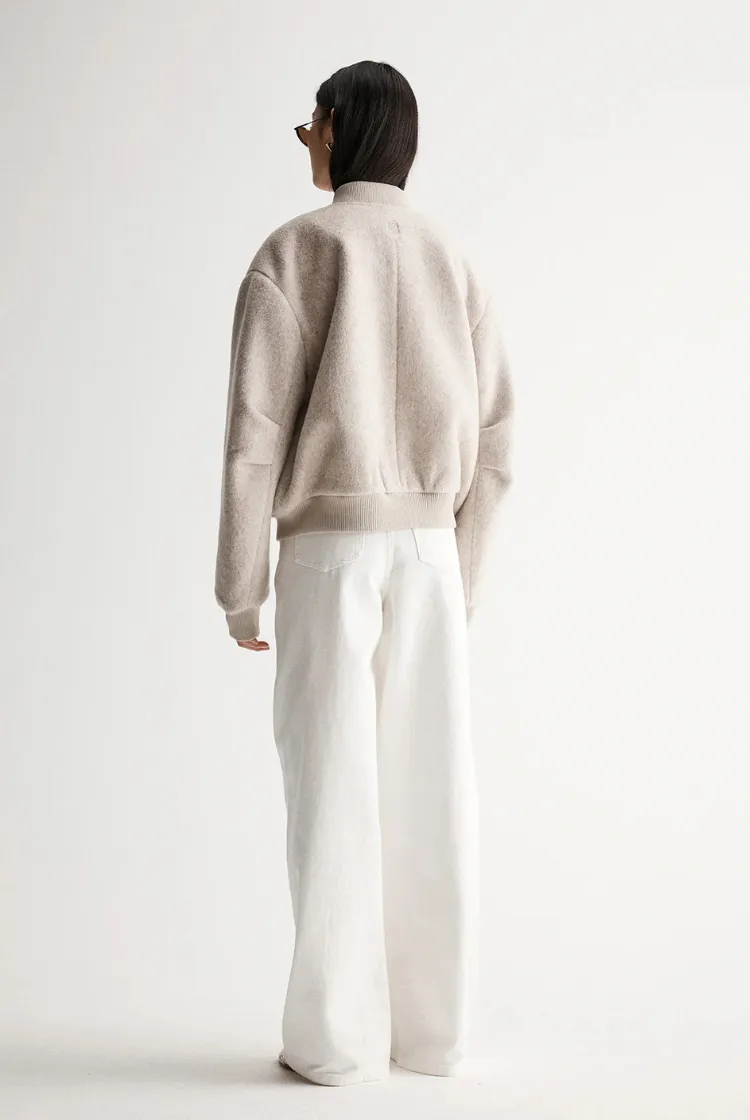 Nonnie Jacket | Ivory Marle