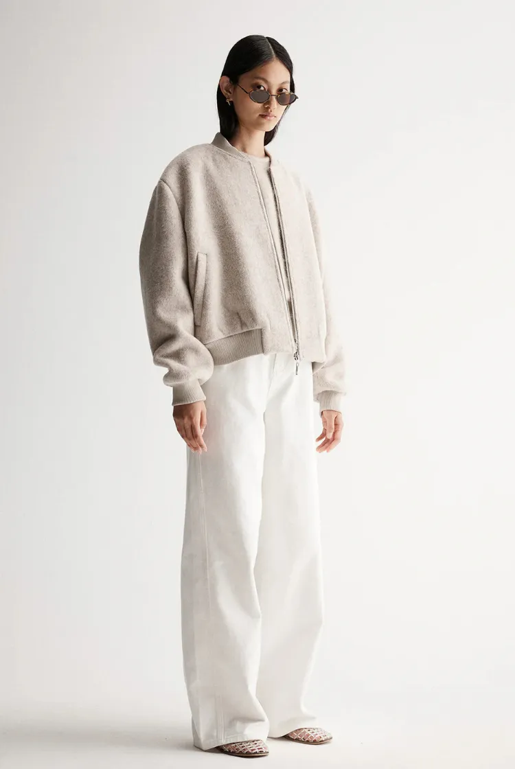 Nonnie Jacket | Ivory Marle