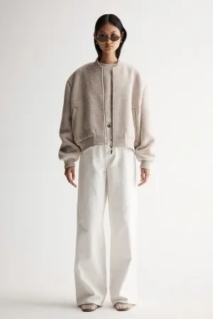 Nonnie Jacket | Ivory Marle