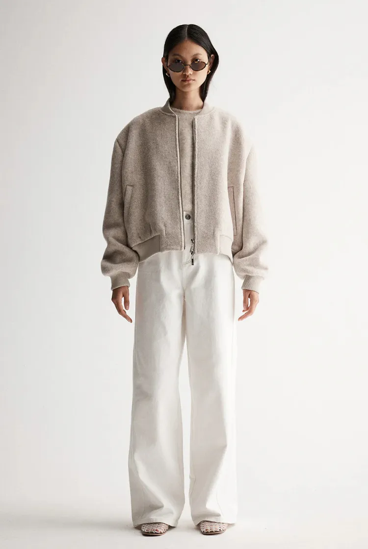 Nonnie Jacket | Ivory Marle