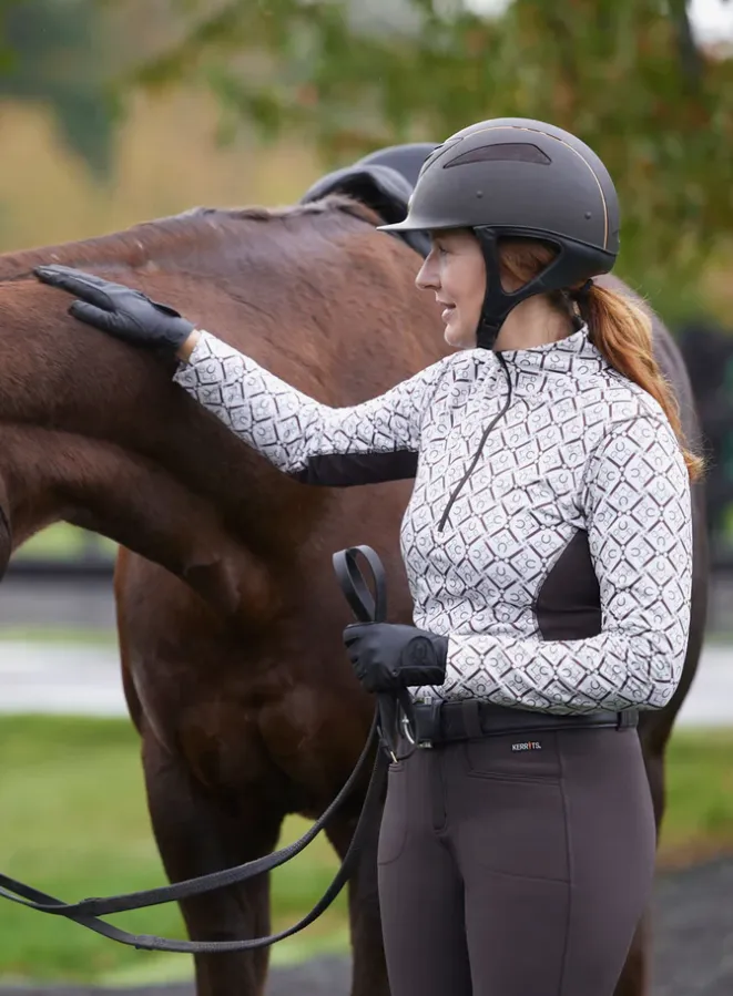 On Course 1/4 Zip Fleece Long Sleeve Tech Top