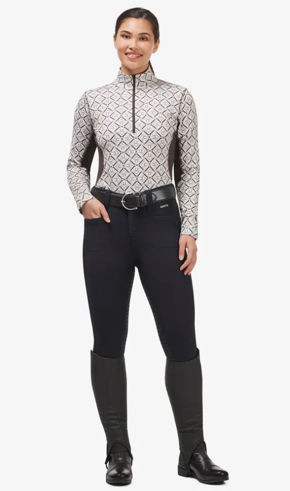 On Course 1/4 Zip Fleece Long Sleeve Tech Top