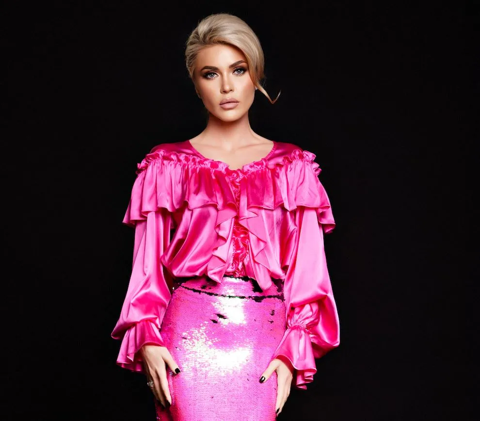 Oversized silk blouse