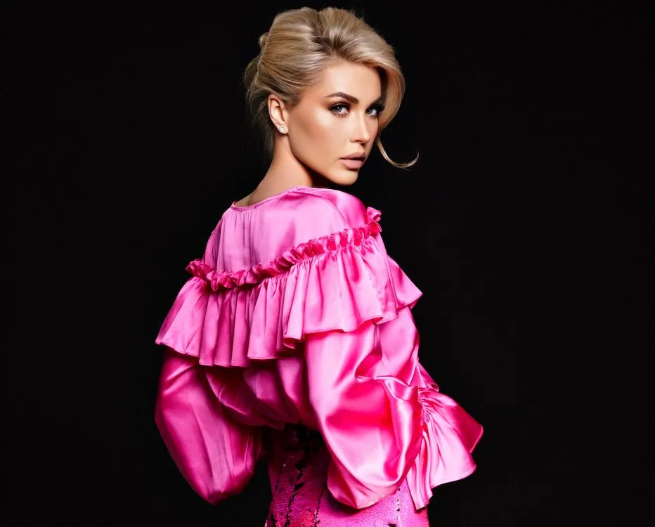 Oversized silk blouse