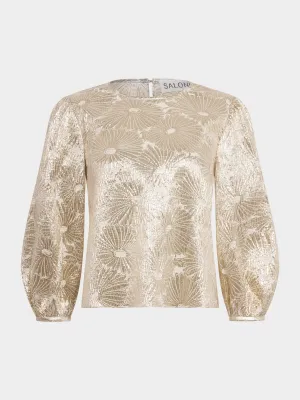 Ozzi top in pale gold