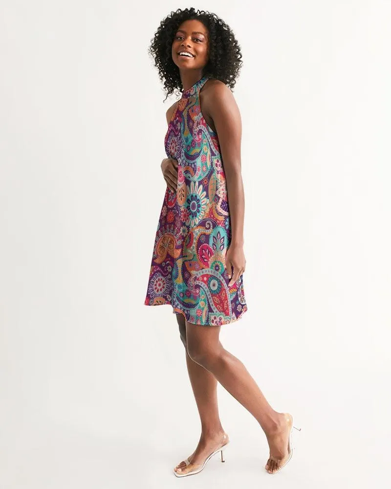 Peex Halter Flare Dress