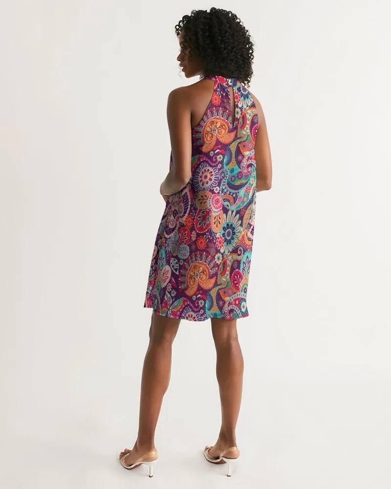 Peex Halter Flare Dress