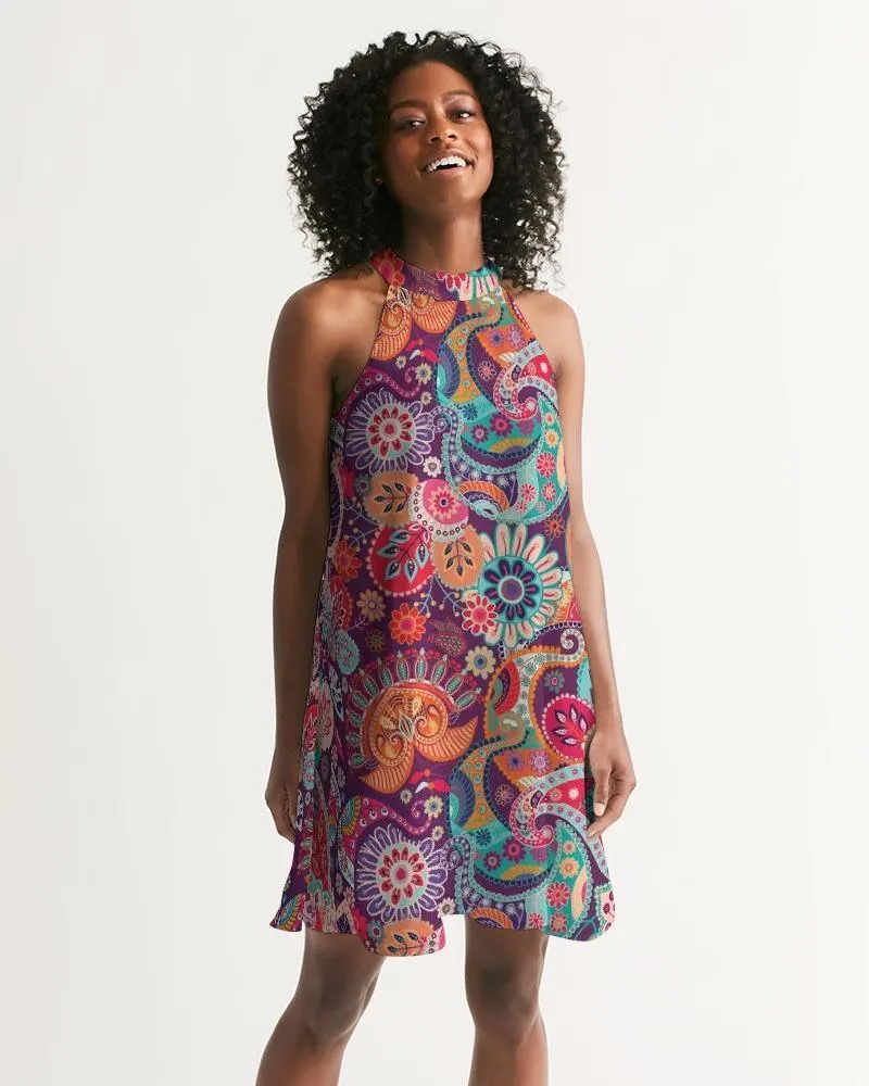 Peex Halter Flare Dress