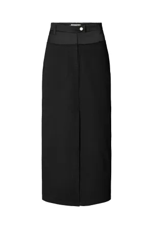 Rasmia - Duo canvas skirt I Black
