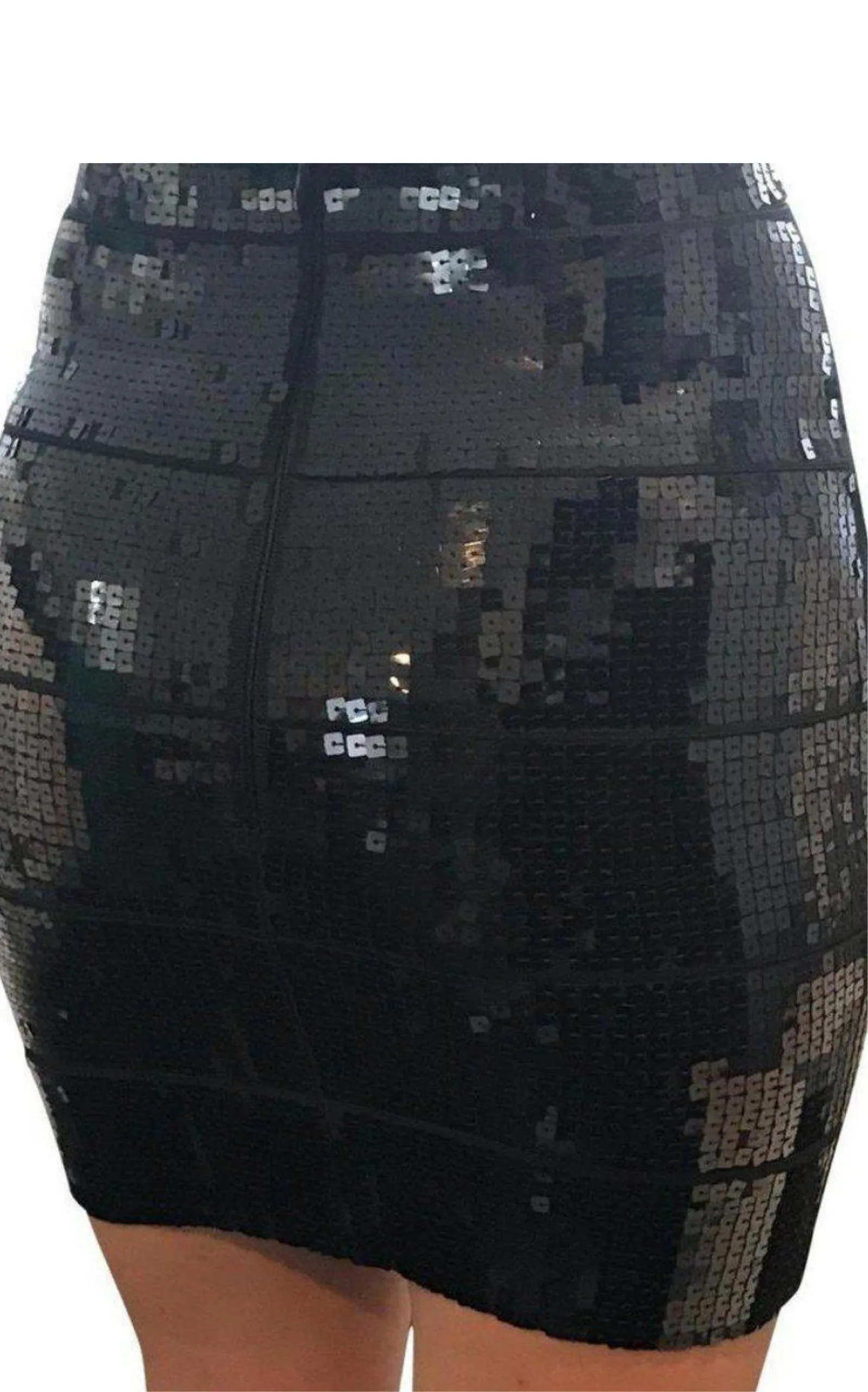 Sequin Pencil Power Skirt