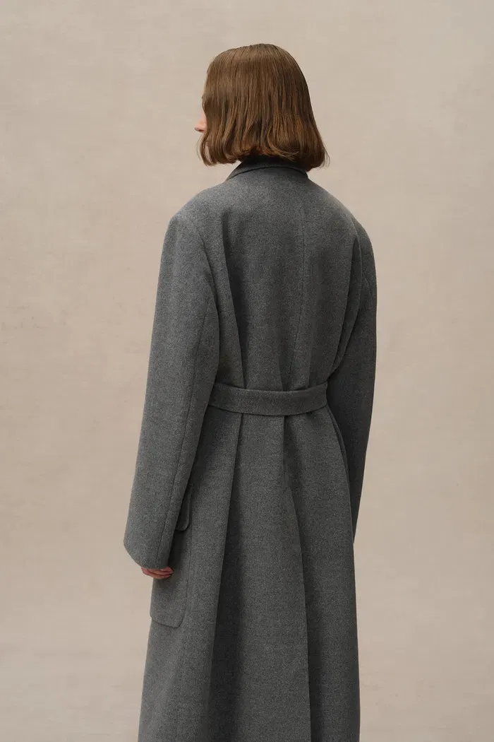 Stanley Lounge Robe Inspired Coat in Wool-Alpaca Melton