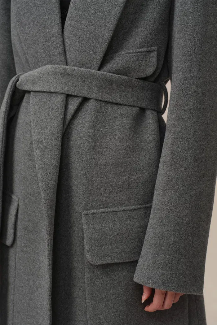 Stanley Lounge Robe Inspired Coat in Wool-Alpaca Melton