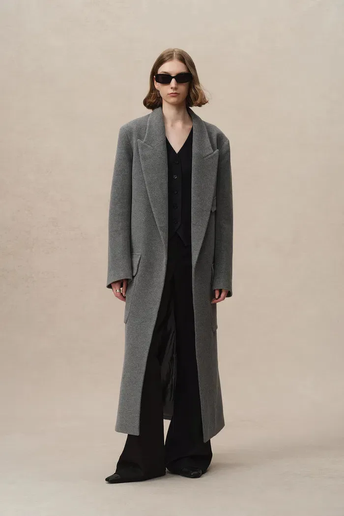 Stanley Lounge Robe Inspired Coat in Wool-Alpaca Melton