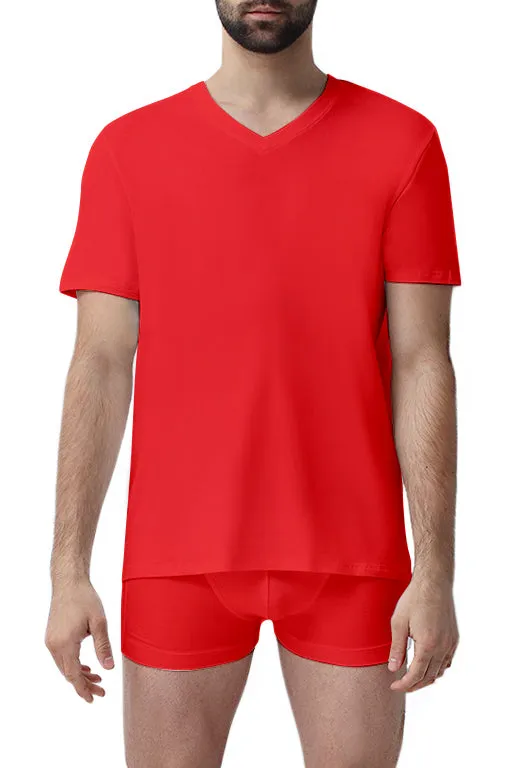 Supima Men's V-neck Top (2pcs)
