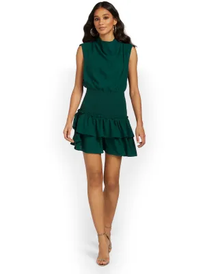 TCEC Cowl-Neck Smock Dress - Brands We Love