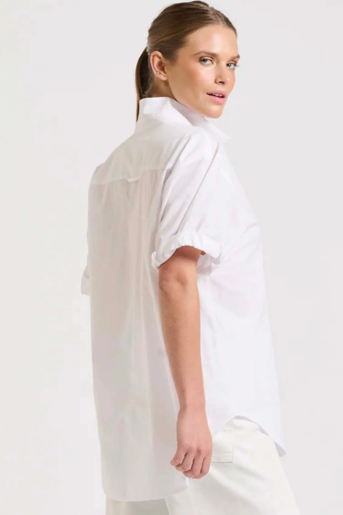 The Annie Short Sleeve Shirt | White