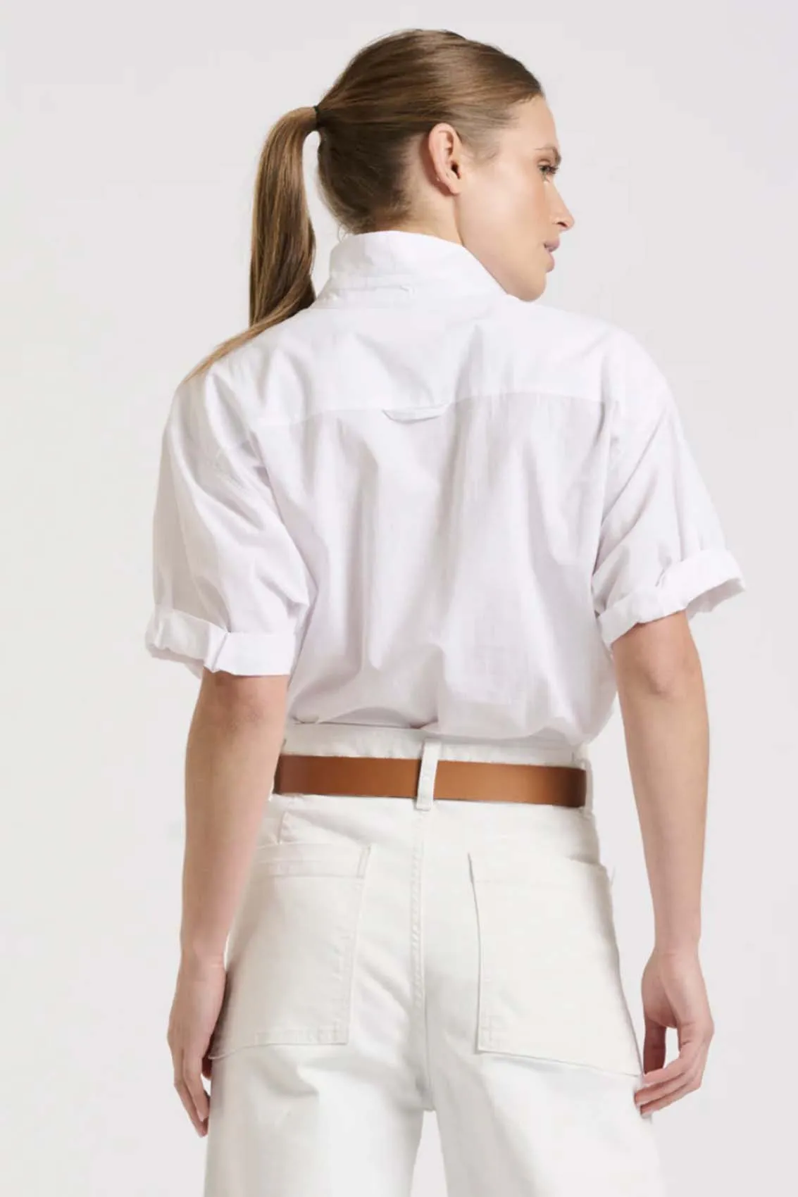 The Annie Short Sleeve Shirt | White