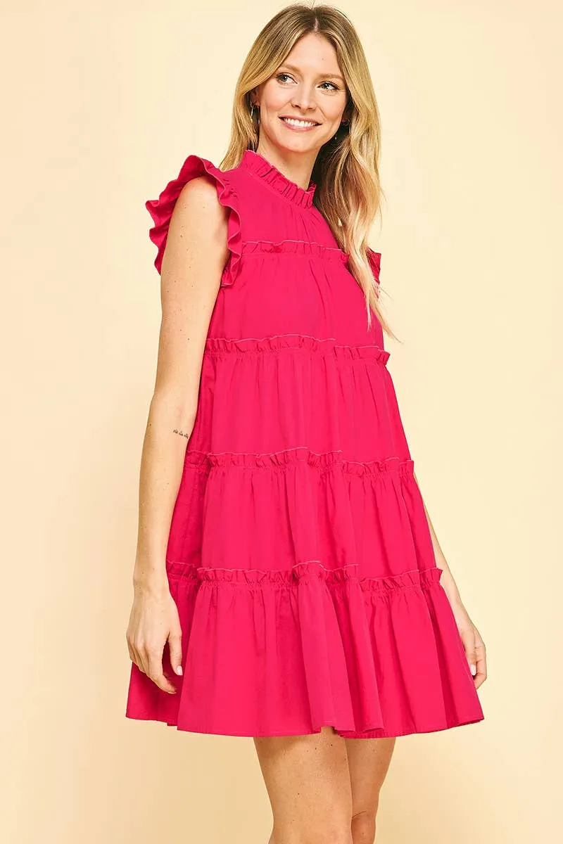 Tiered Ruffle Mini Dress