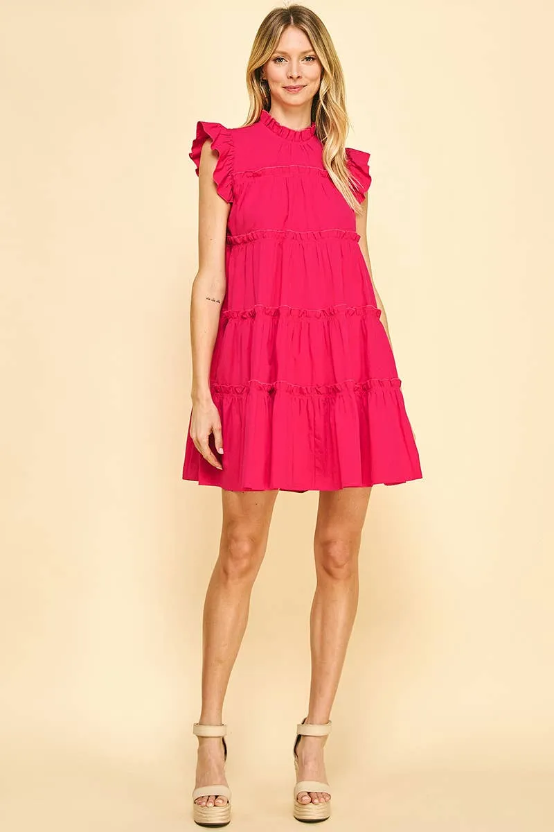 Tiered Ruffle Mini Dress