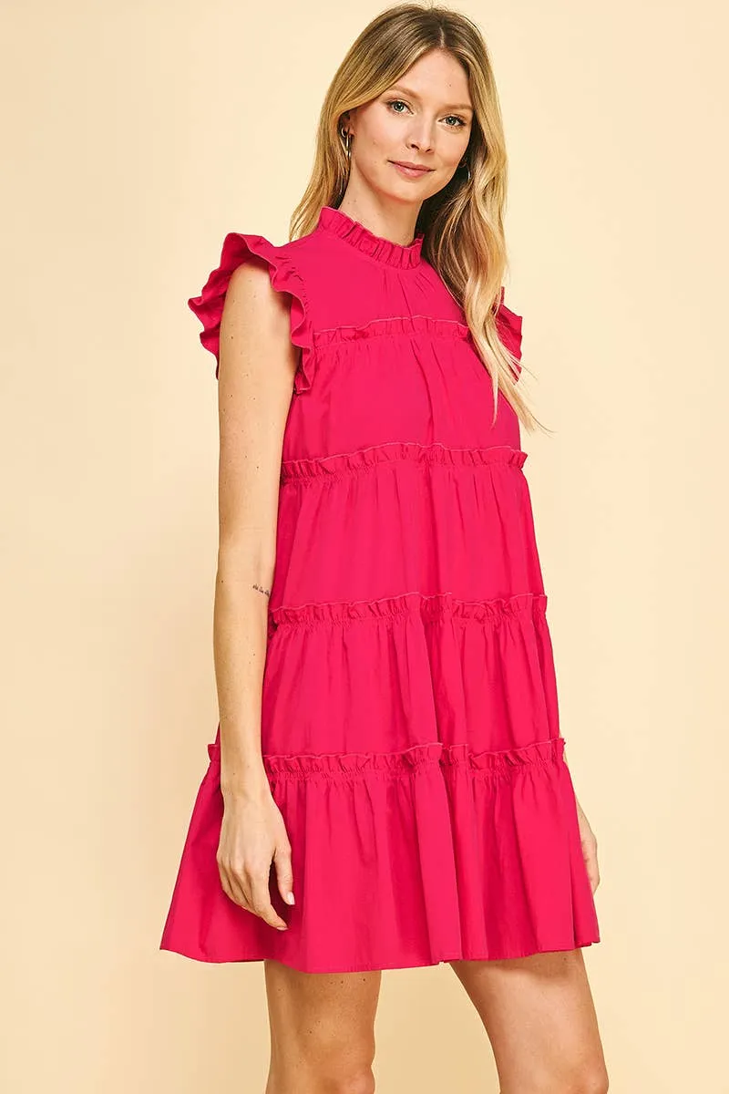 Tiered Ruffle Mini Dress