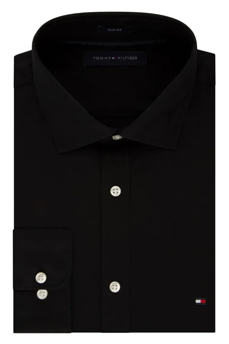 Tommy Hilfiger Slim Fit Non Iron Pinpoint