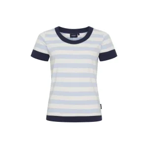 Tonnere Striped Short Sleeve Tee - Pearl / Cashmere Blue