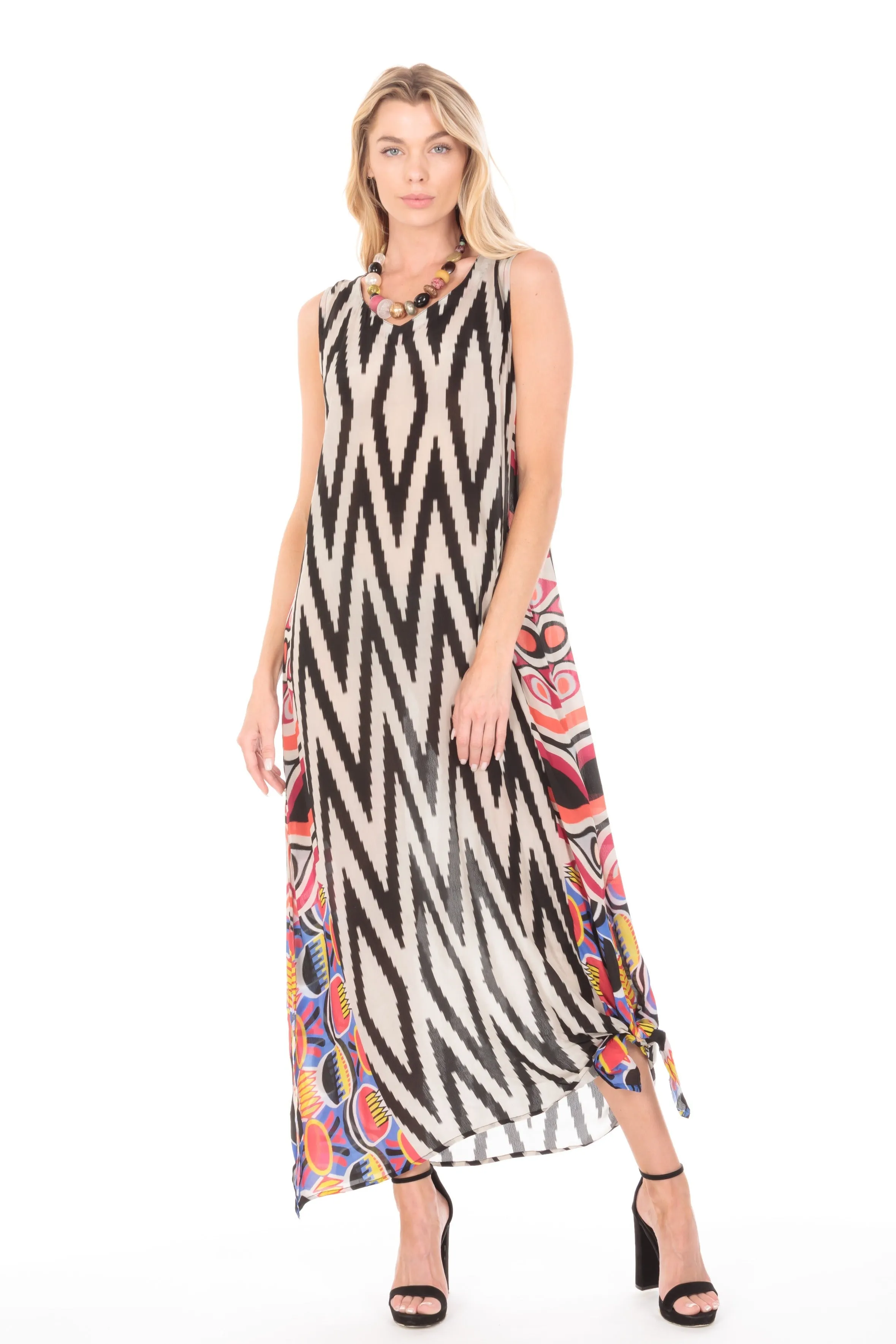 V-neck Tank Long Dress