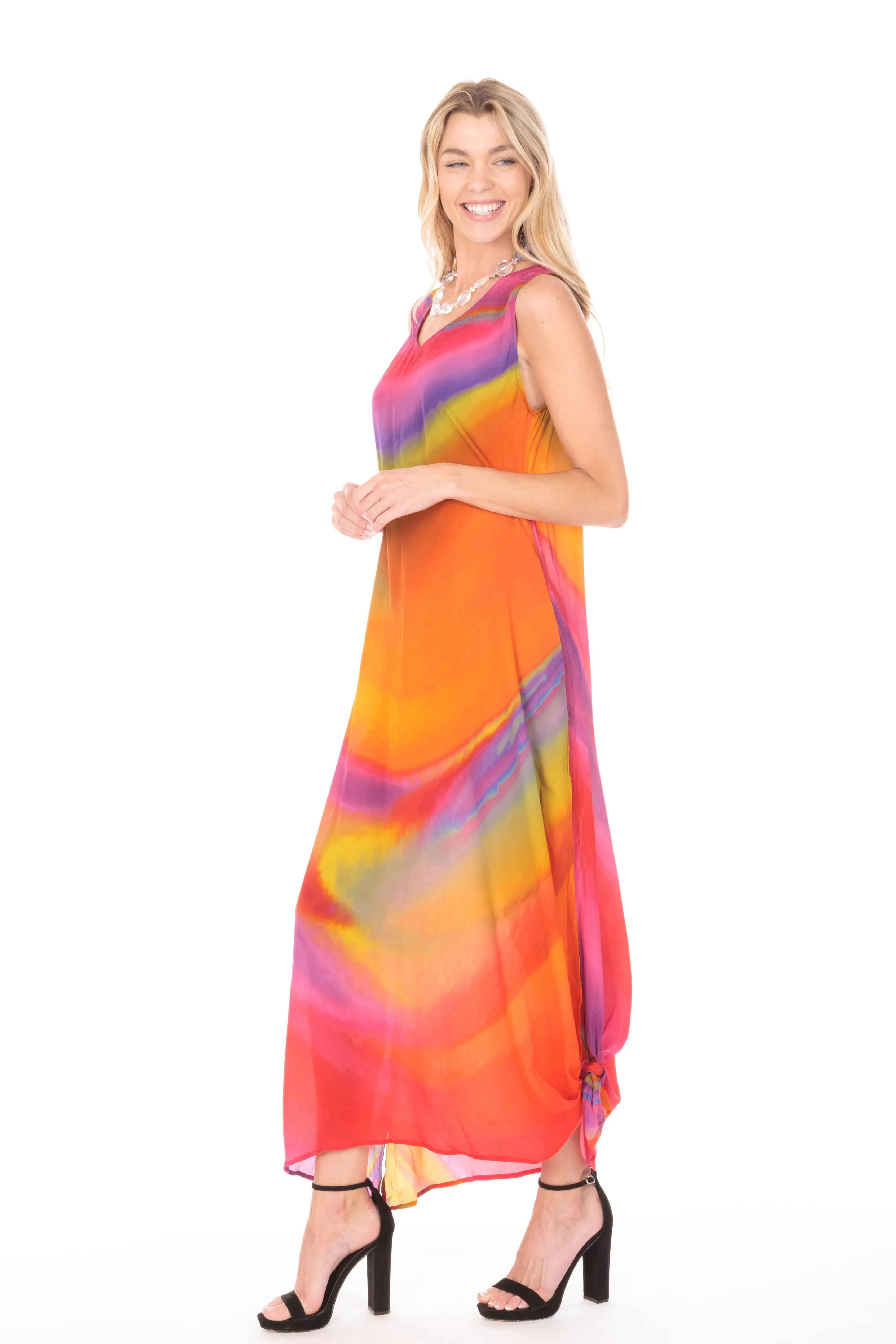 V-neck Tank Long Dress