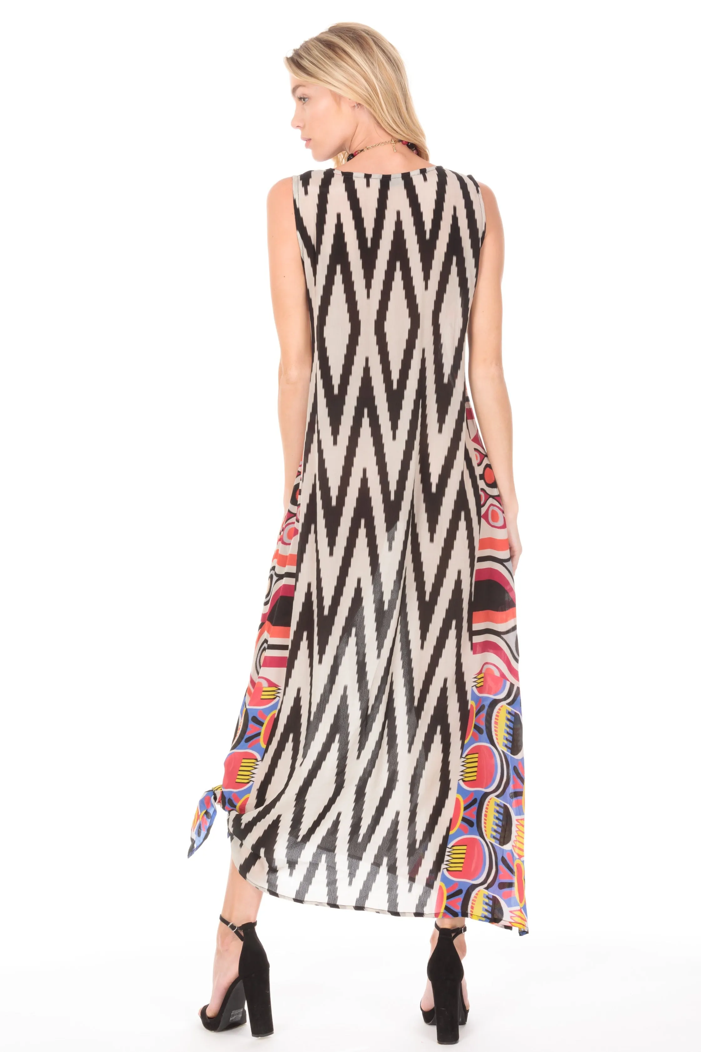V-neck Tank Long Dress