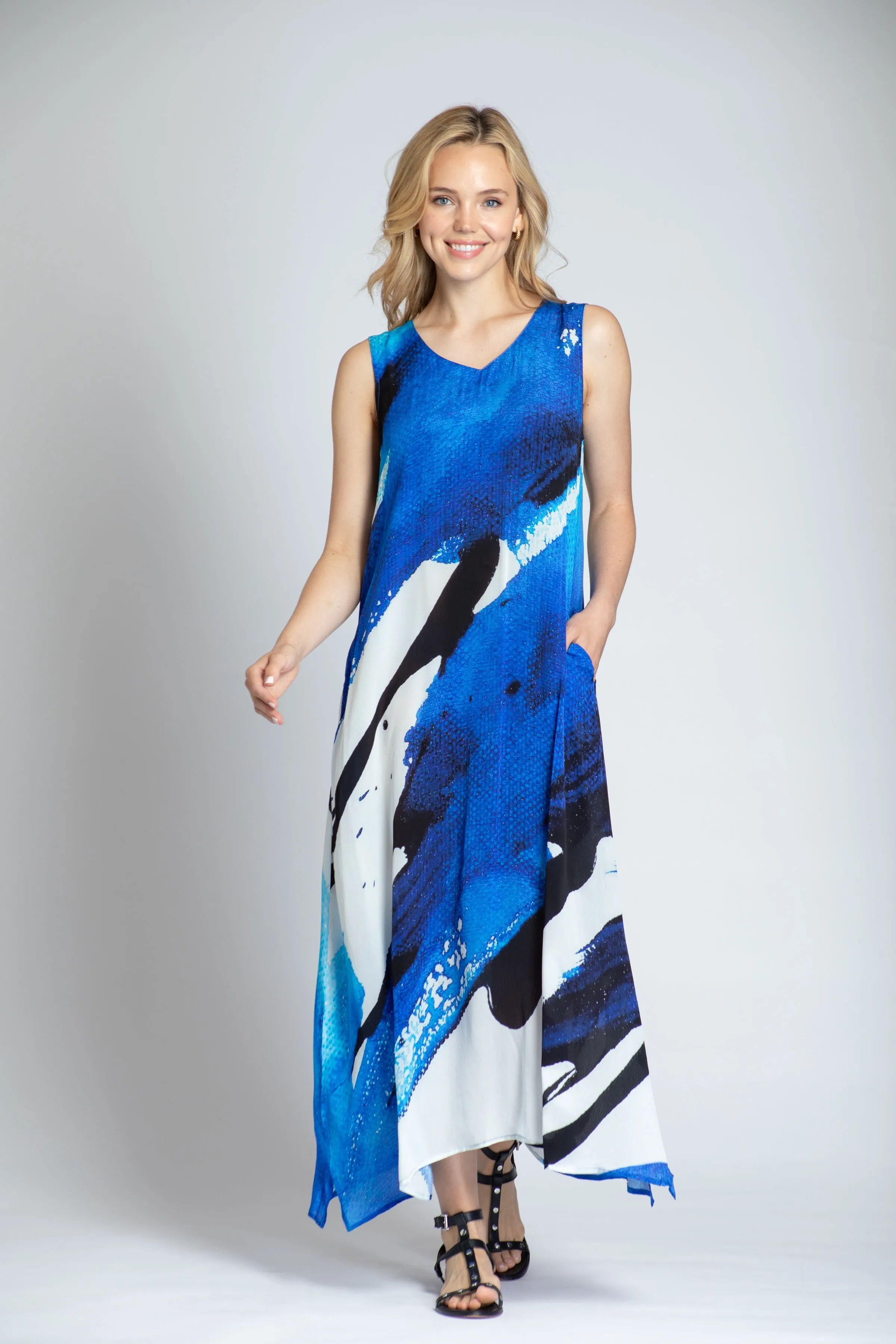 V-neck Tank Long Dress