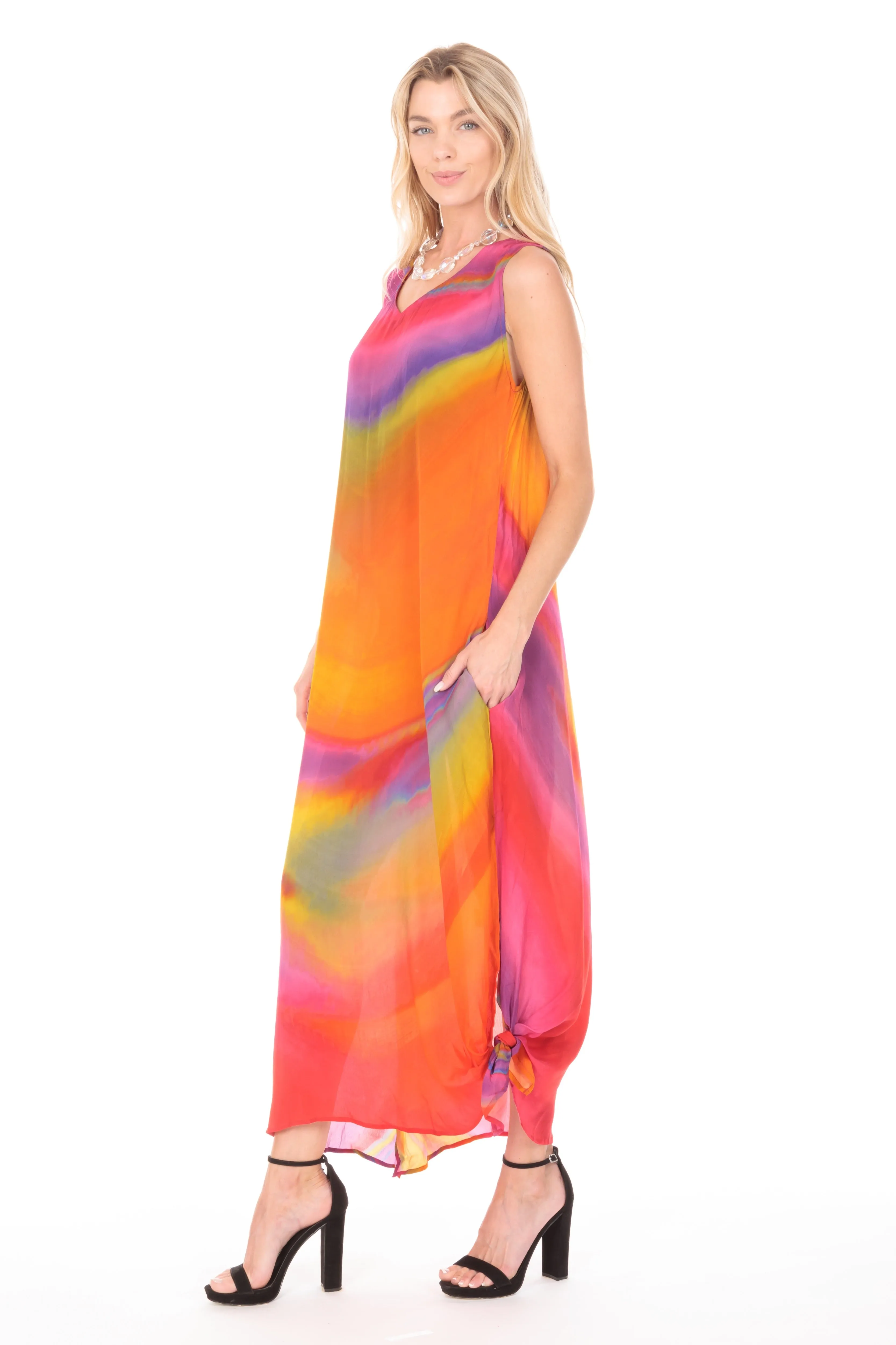 V-neck Tank Long Dress