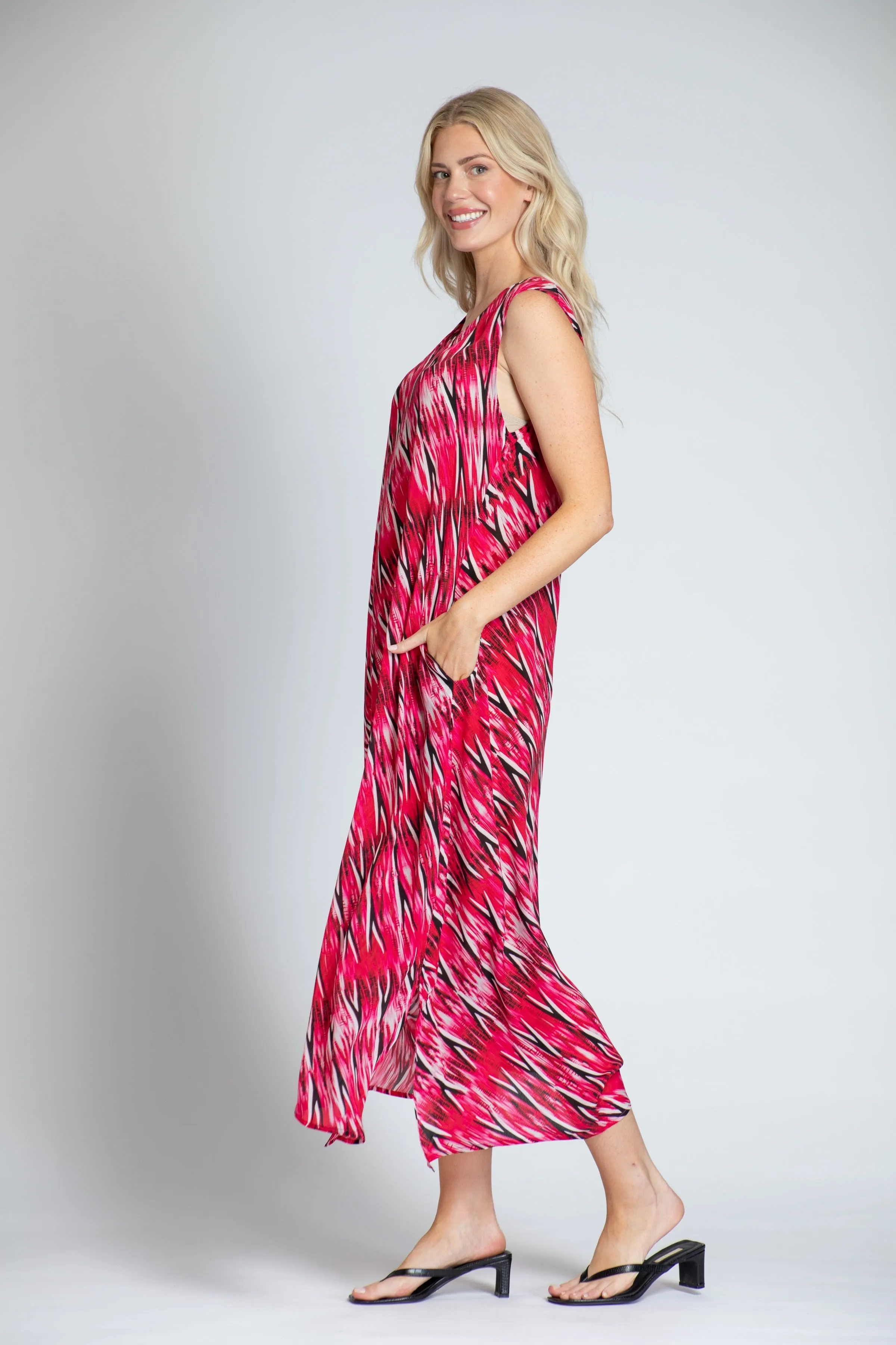 V-neck Tank Long Dress