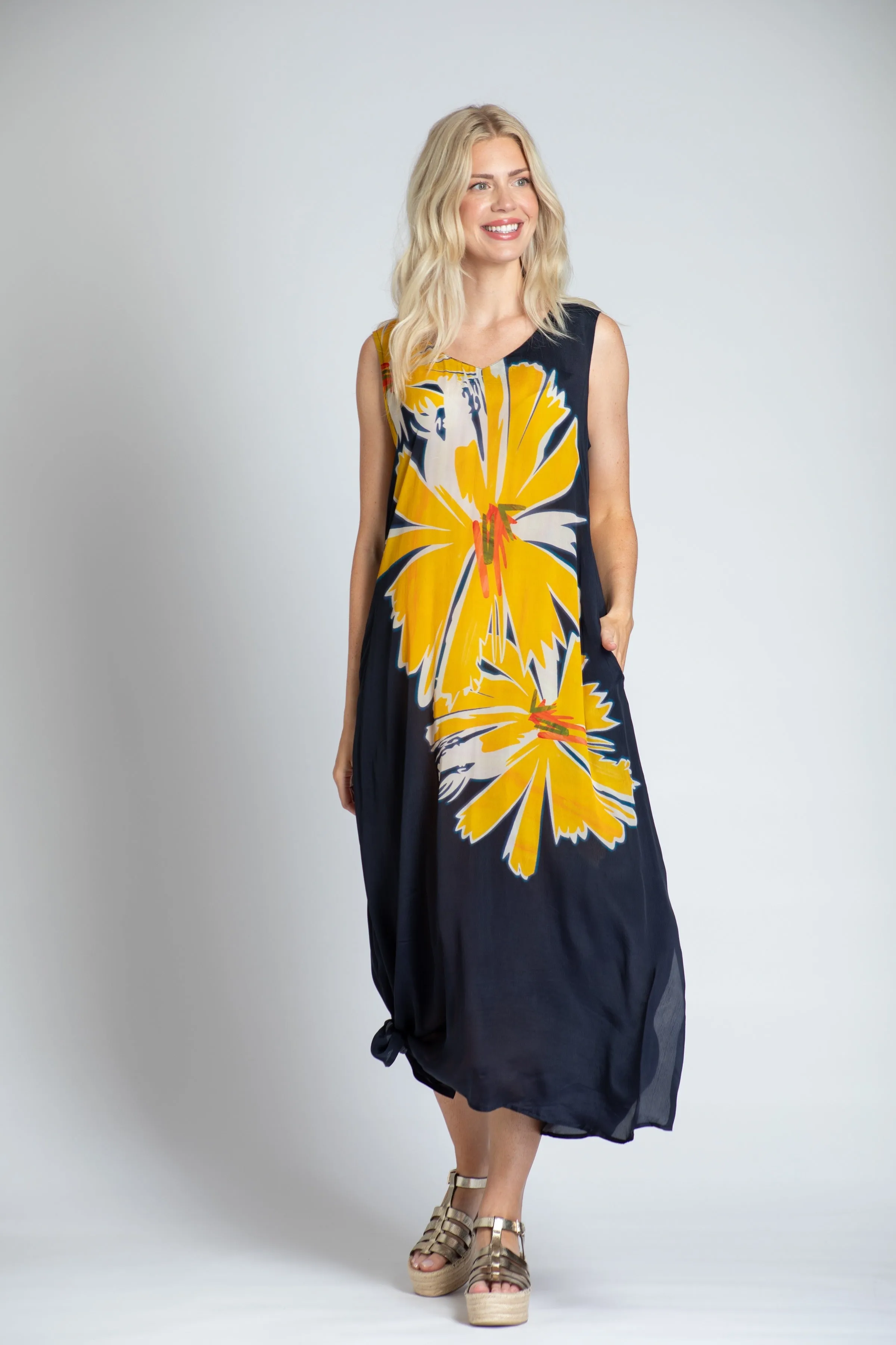 V-neck Tank Long Dress