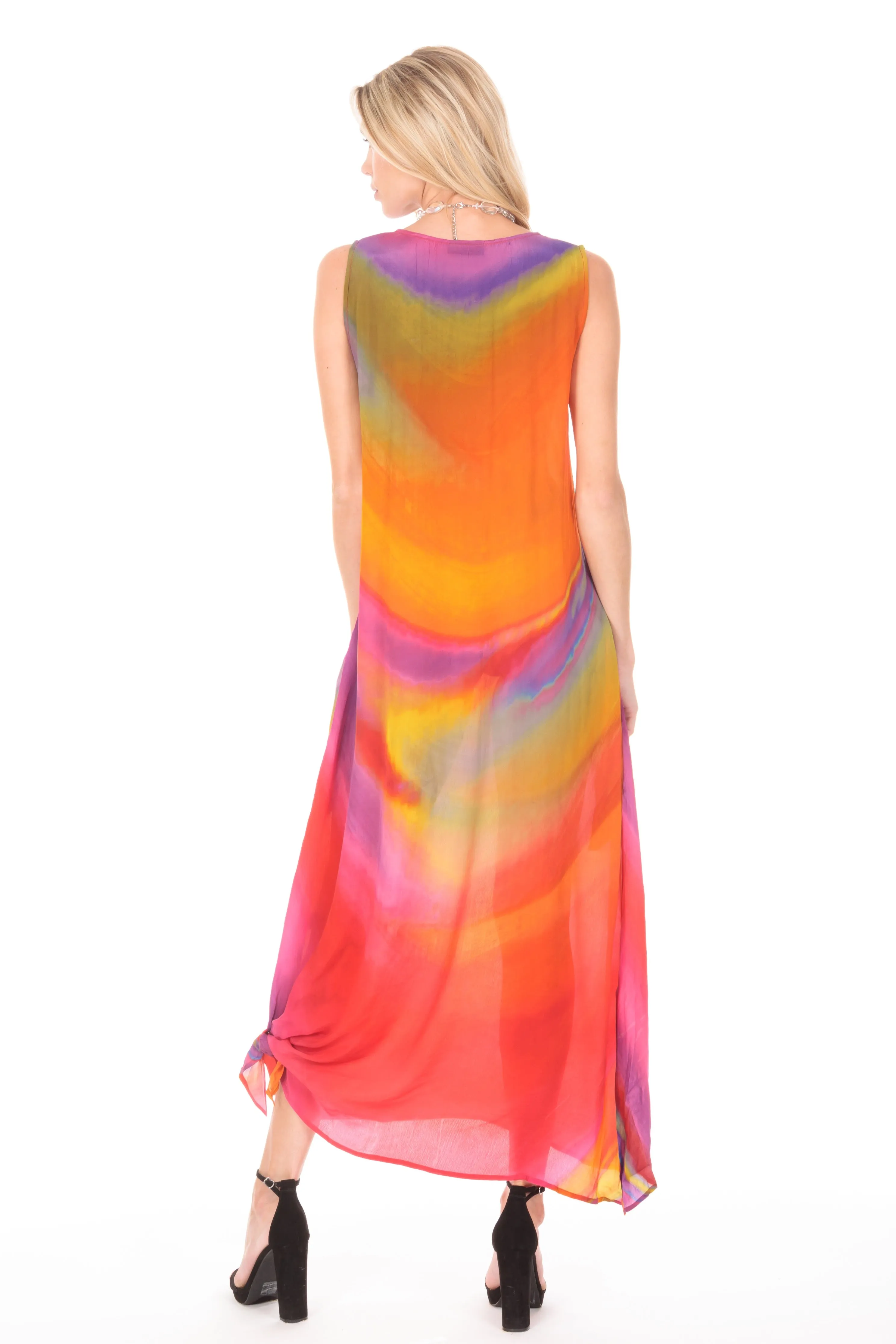 V-neck Tank Long Dress