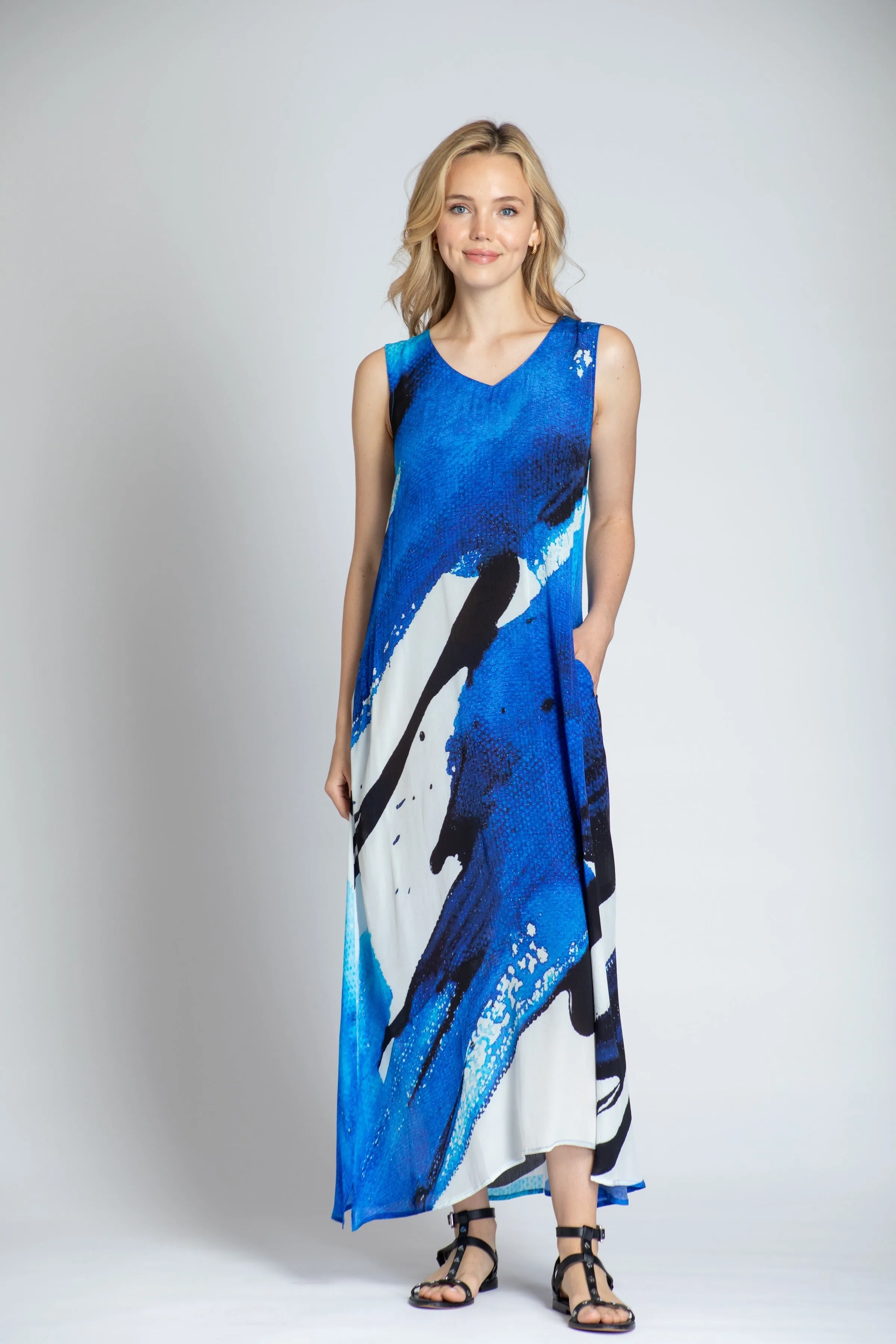 V-neck Tank Long Dress