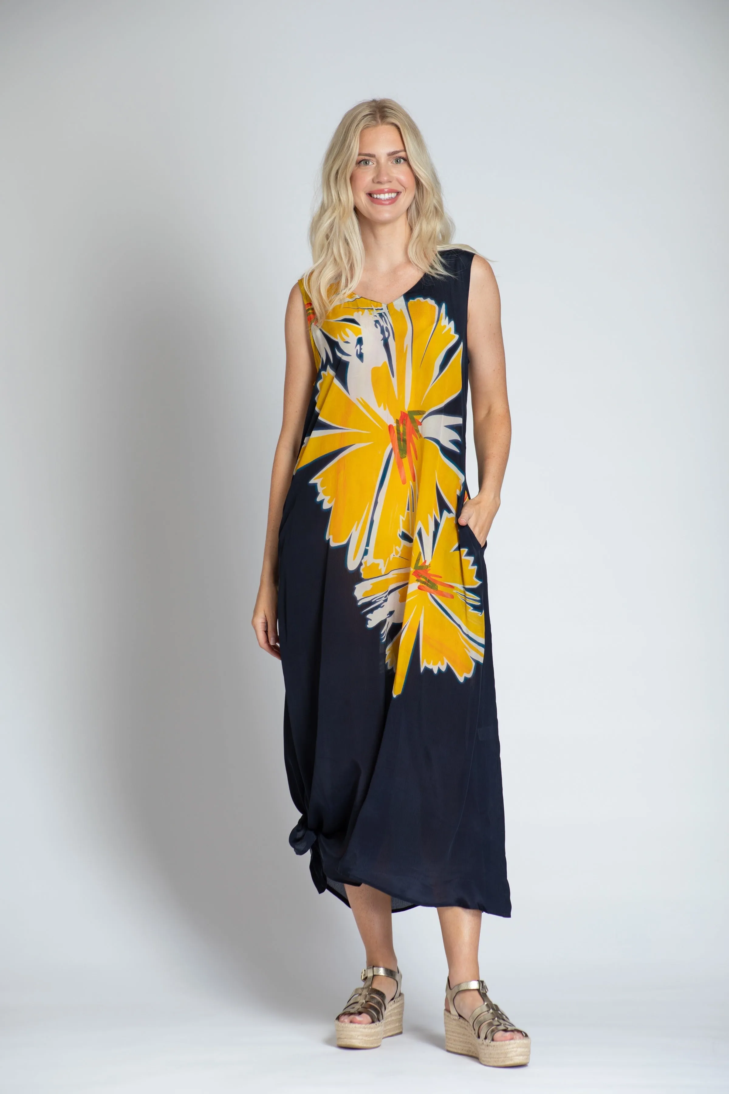 V-neck Tank Long Dress