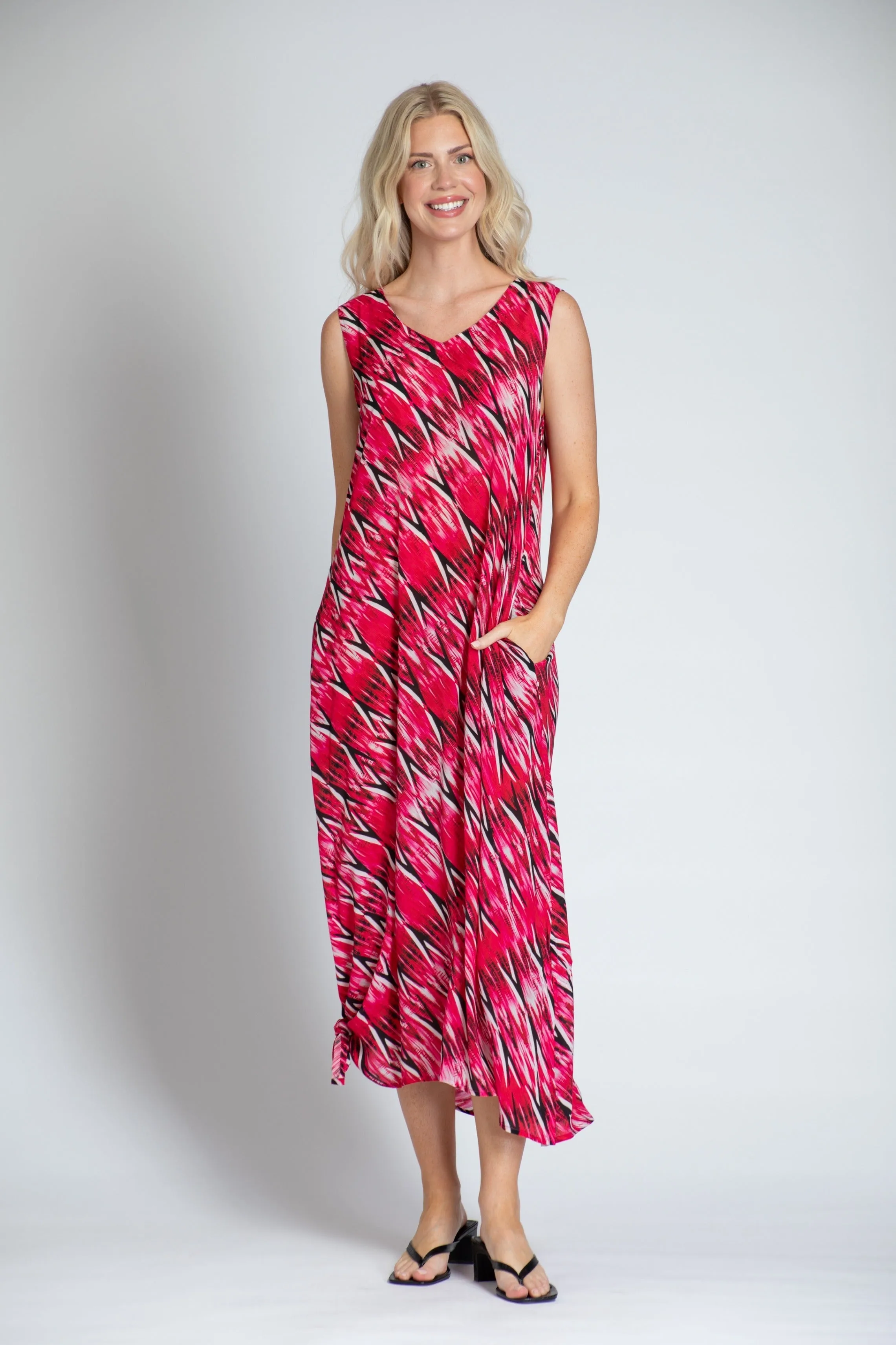 V-neck Tank Long Dress
