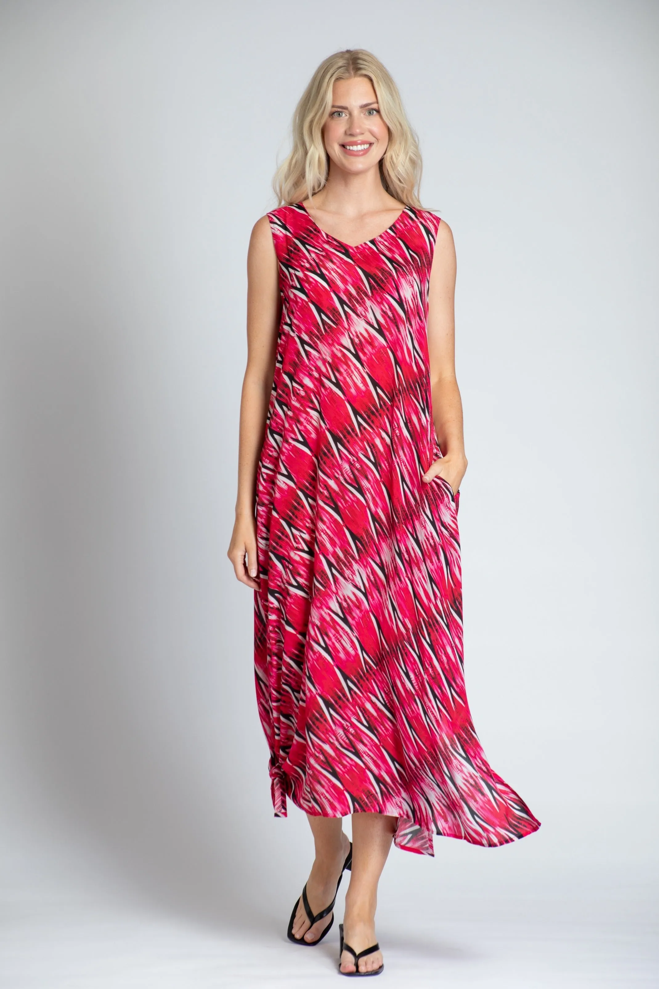 V-neck Tank Long Dress