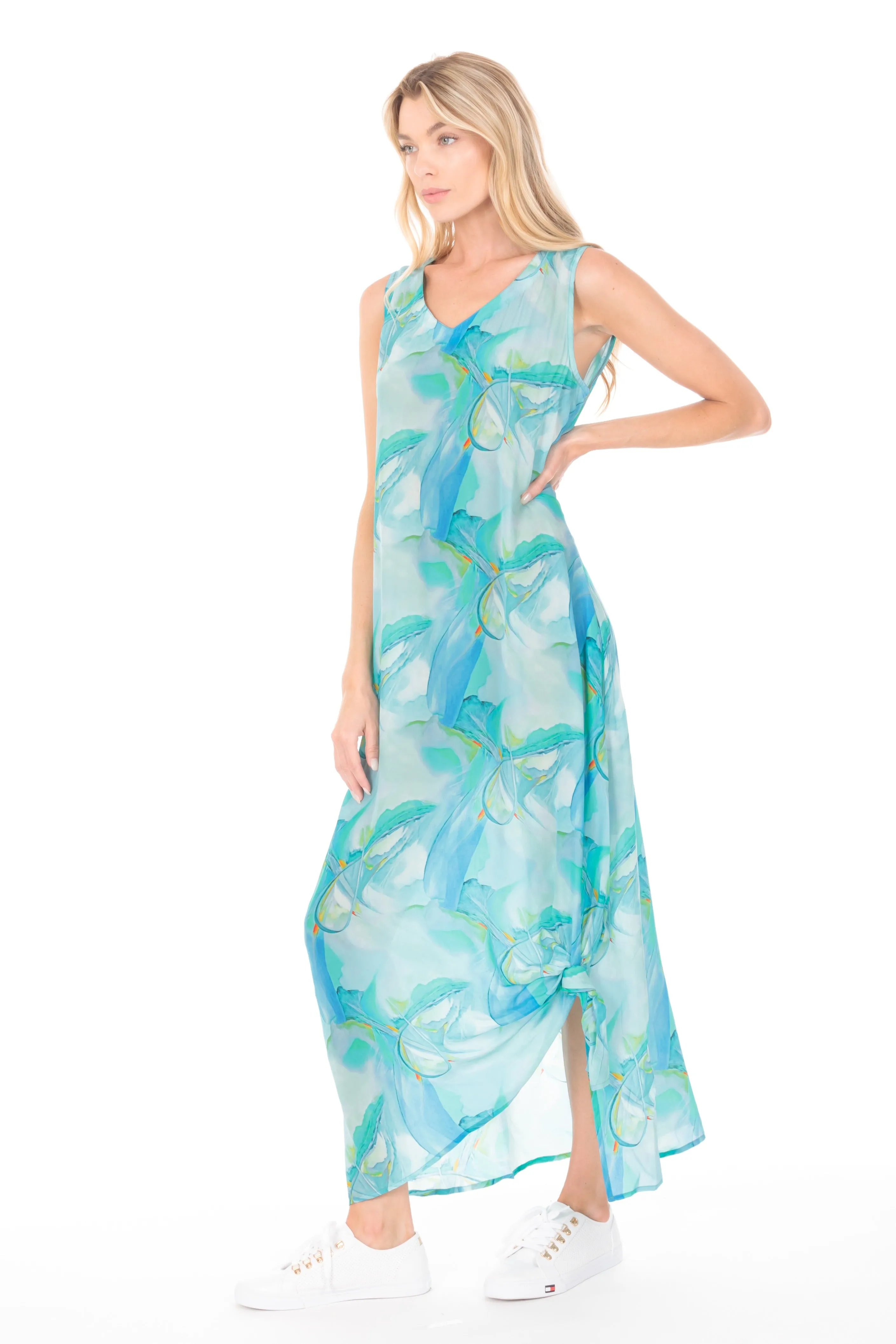 V-neck Tank Long Dress