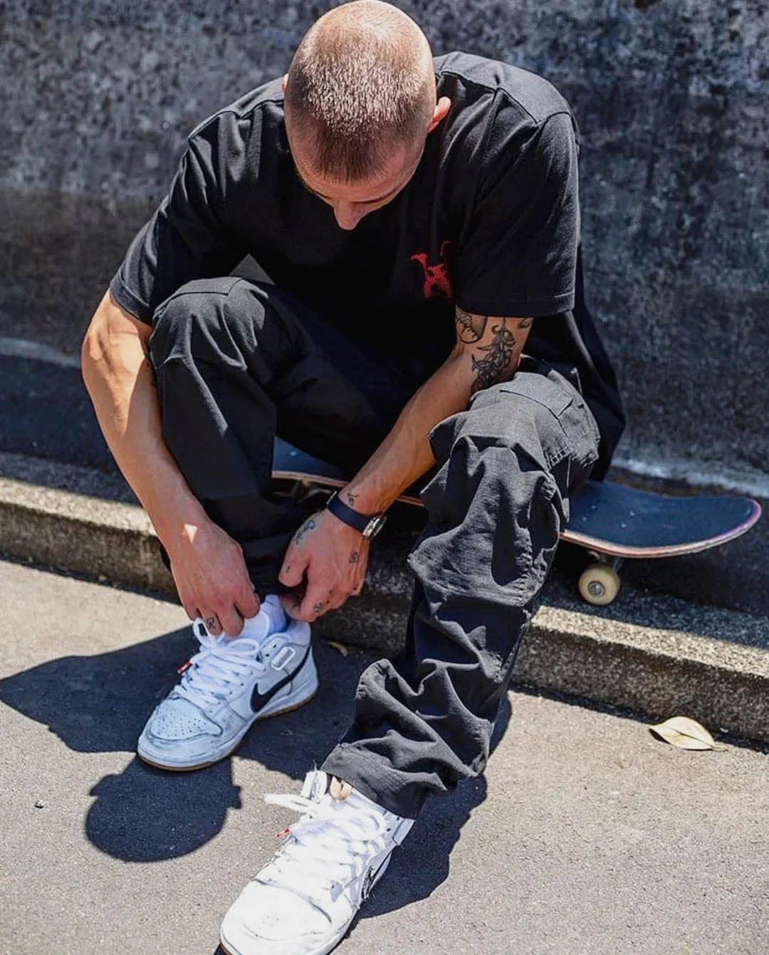 Vic - Ripstop Cargo Pants - Black