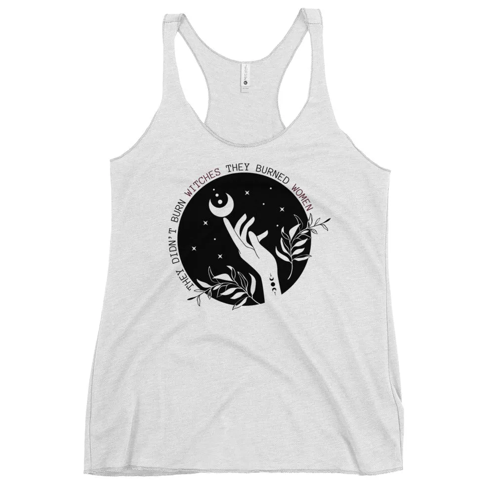 Witches and Women Round Women's Racerback Tank