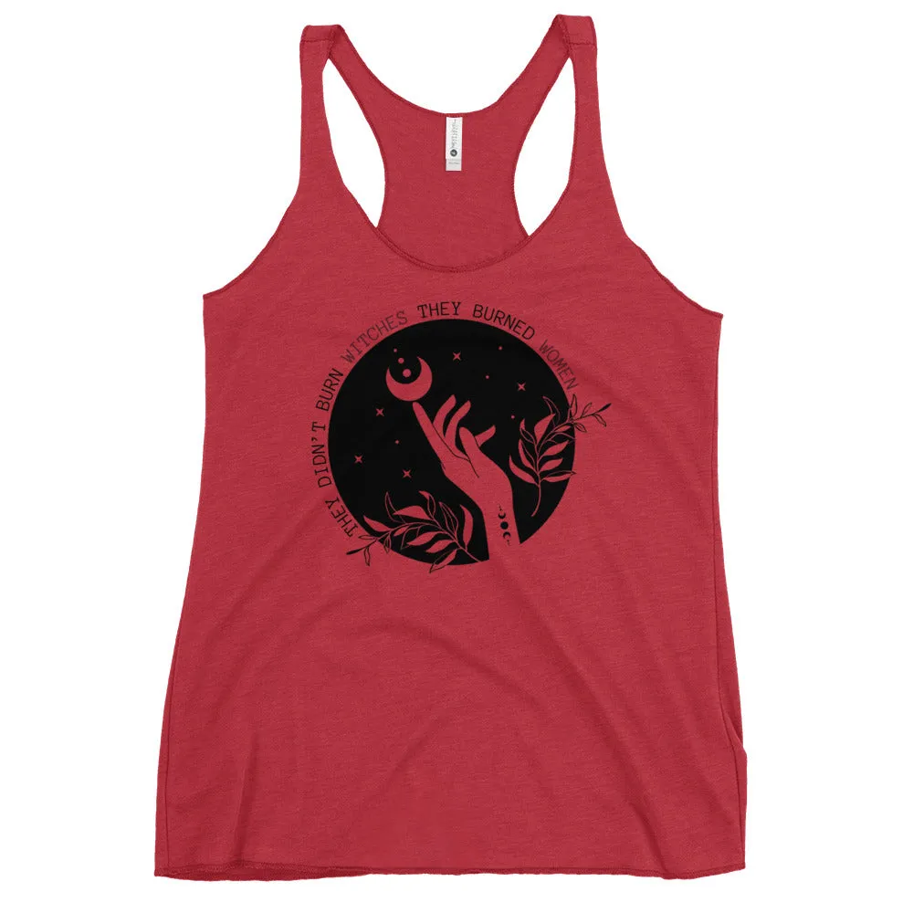 Witches and Women Round Women's Racerback Tank